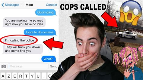 gucci gang text prank|SONG LYRIC PRANK ON MOM *GONE WRONG* LIL PUMP .